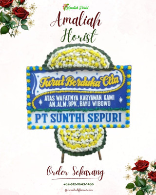 Papan Bunga Duka di Cigondewah Kidul